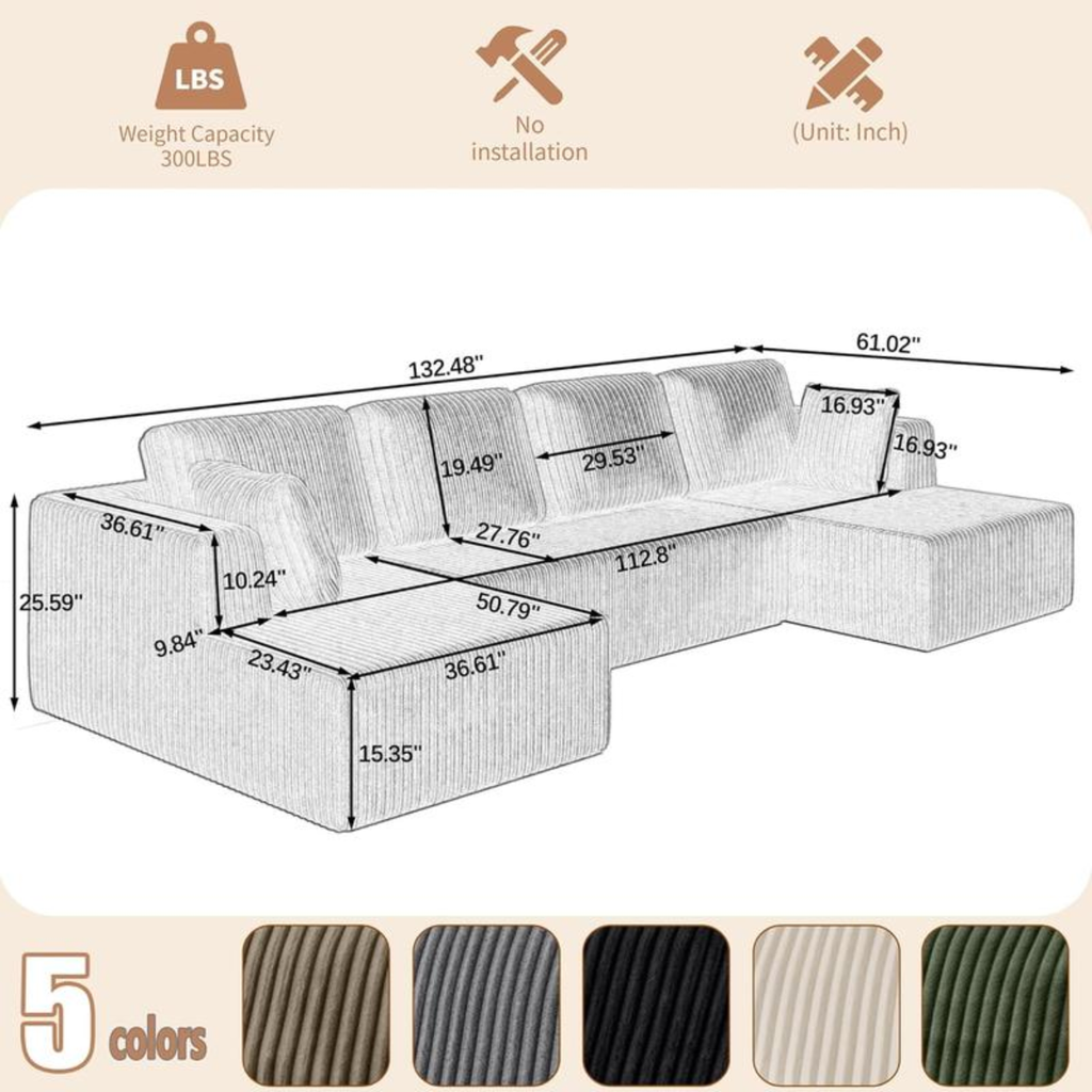 Sofa Modular (Just 1 Piece Out of 3)